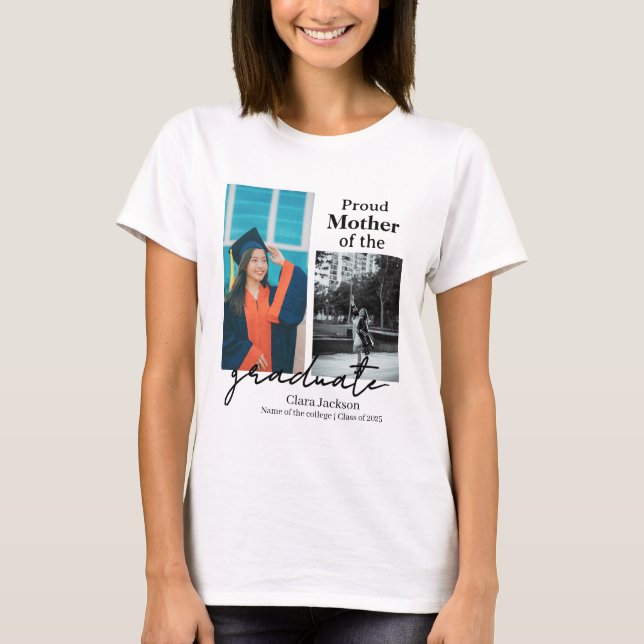 Camiseta Orgullosa madre de un graduado (Anverso)