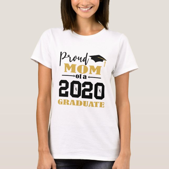 Camiseta Orgullosa madre de un graduado de 2020 (Anverso)