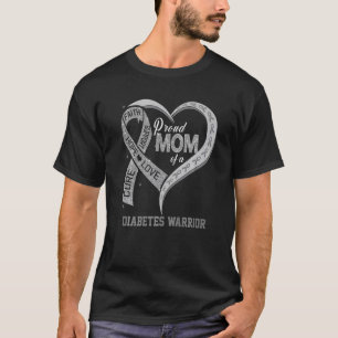 Camiseta Orgullosa Madre De Un Guerrero De La Diabetes, Pre