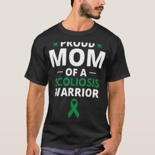 Camiseta Orgullosa Madre De Un Guerrero De La Escoliosis, S
