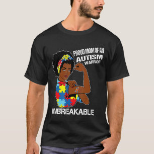 Camiseta Orgullosa Madre de un Guerrero del Autismo Irrompi