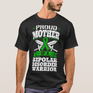 Camiseta Orgullosa Madre De Un Guerrero Del Trastorno Bipol