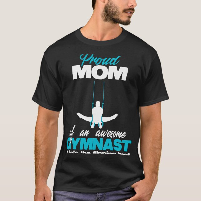 Camiseta Orgullosa madre de un impresionante concurso de an (Anverso)