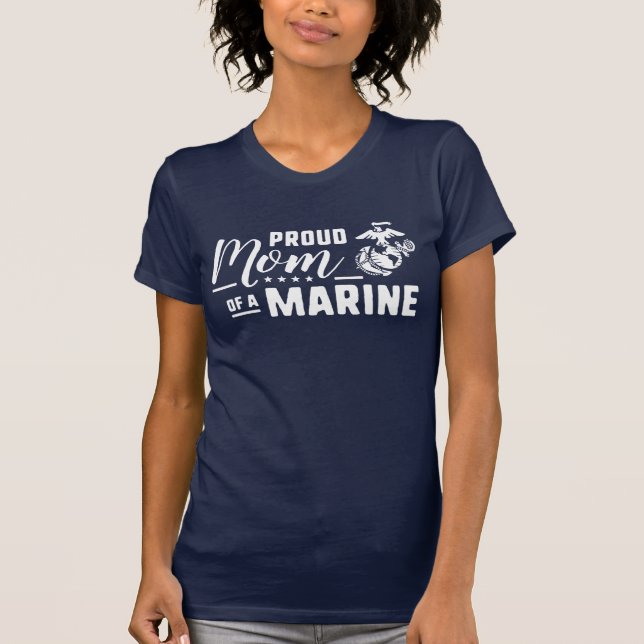 Camiseta Orgullosa madre de un marine (Anverso)