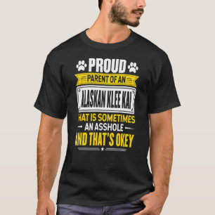 Camiseta Orgullosa Madre De Un Padre Perro De Klee Kai De A