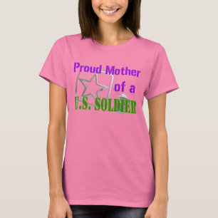 Camiseta Orgullosa madre de un soldado estadounidense