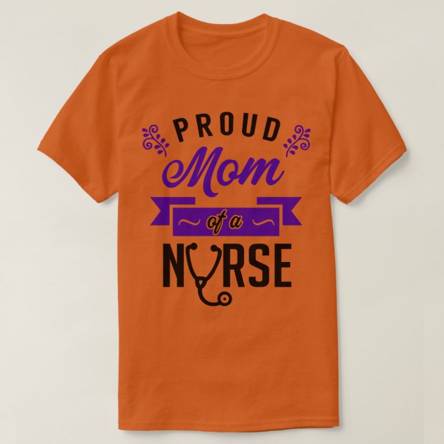 Camiseta Orgullosa madre de una enfermera 3 (Diseño del anverso)