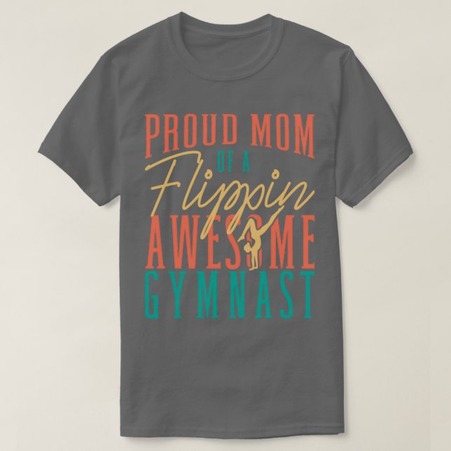 Camiseta Orgullosa Madre De Una Flipina Gimnasta Flip Mujer (Diseño del anverso)