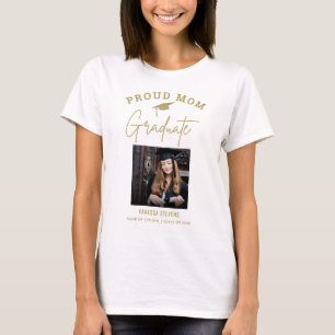 Camiseta Orgullosa madre de una foto de un Personalizado gr