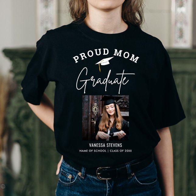 Camiseta Orgullosa madre de una foto de un Personalizado gr (Subido por el creador)