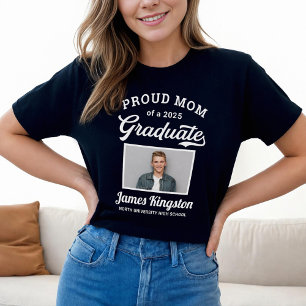 Camiseta Orgullosa madre de una foto de un Personalizado ne
