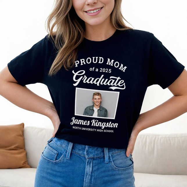 Camiseta Orgullosa madre de una foto de un Personalizado ne (Subido por el creador)