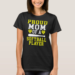 Camiseta Orgullosa madre de una jugadora de Softball