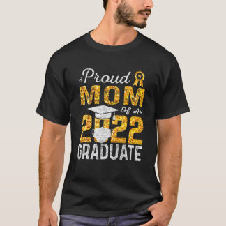 Camiseta Orgullosa Madre De Una Máscara De Graduado De 2022