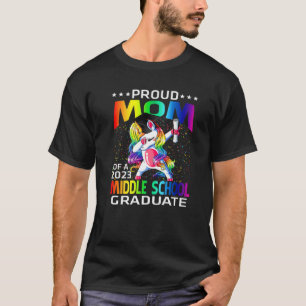 Camiseta Orgullosa Madre De Unicorn, Graduada De La Escuela
