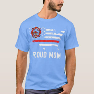 Camiseta Orgullosa madre del bombero y delgada madre amer d