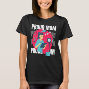 Camiseta Orgullosa madre del día de la enfermera madre mamá