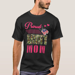 Camiseta Orgullosa madre del ejército camuflaje militar eti