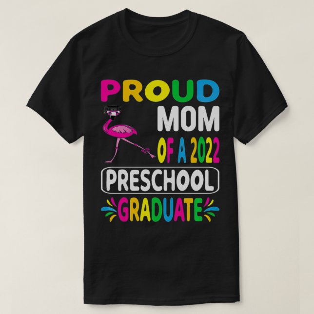 Camiseta Orgullosa madre del Gorra de Flamingo Preescolar 2 (Diseño del anverso)