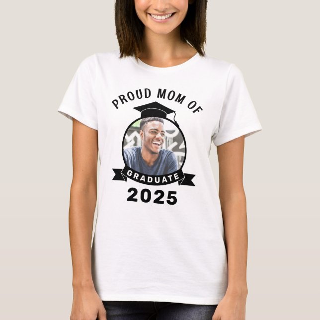 Camiseta Orgullosa madre del graduado de 2025 (Anverso)
