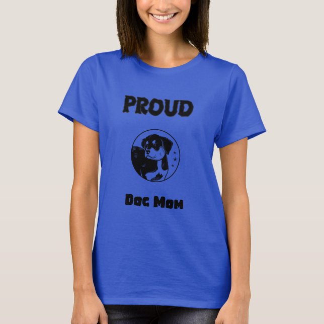 Camiseta Orgullosa madre del perro (Anverso)