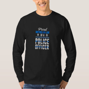 Camiseta Orgullosa Madre En La Ley De Un Policía, Guay Moth