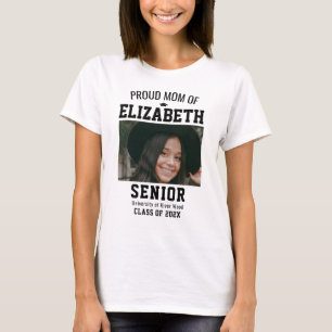 Camiseta Orgullosa Madre Graduada de Último Año de Bachille
