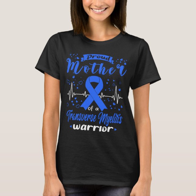 Camiseta Orgullosa Madre GUERRERA DE MIELITIS TRANSVERSA (Anverso)