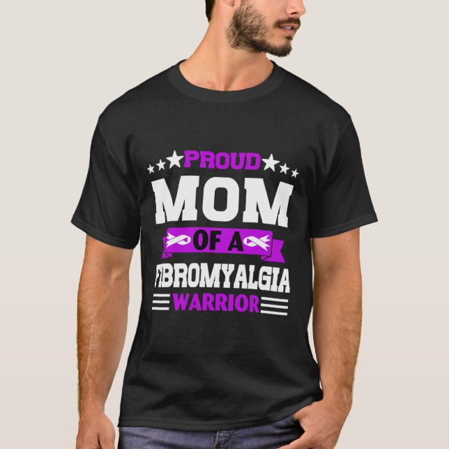 Camiseta Orgullosa Madre Guerrera De Una Conciencia De Fibr (Anverso)