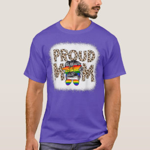 Camiseta Orgullosa madre leopardo LGBTQ Orgullo gay arcoiri