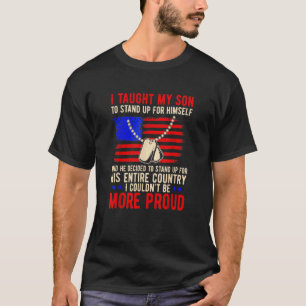 Camiseta Orgullosa Madre Militar Amp Dad Le Enseñé A Mi Hij