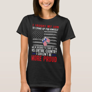 Camiseta Orgullosa madre militar y papá enseñé a mi hijo a