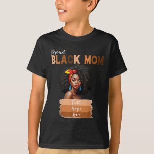 Camiseta Orgullosa madre negra melanina Día de las madres a