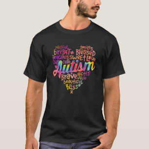 Camiseta Orgullosa Madre Padre Autismo Corazón Conciencia d