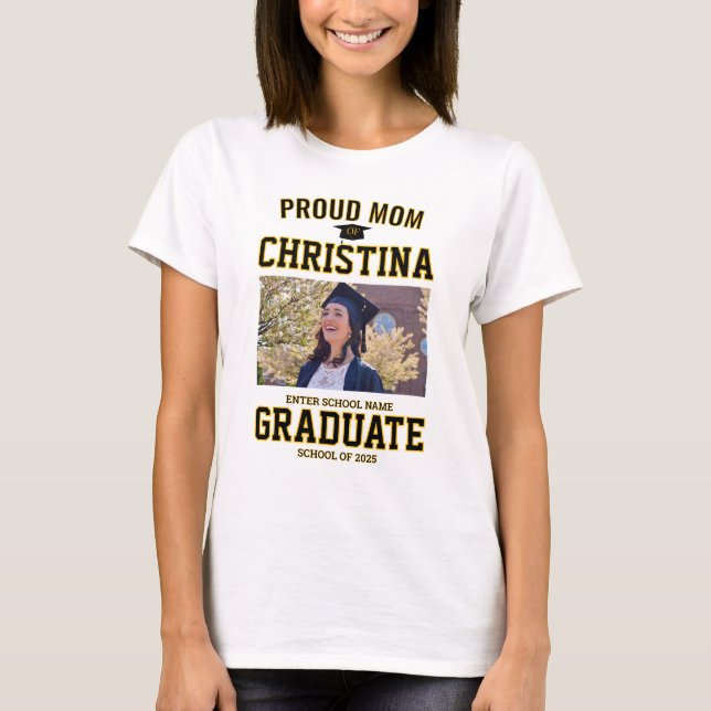 Camiseta Orgullosa madre padre de un estudiante de clase en (Anverso)