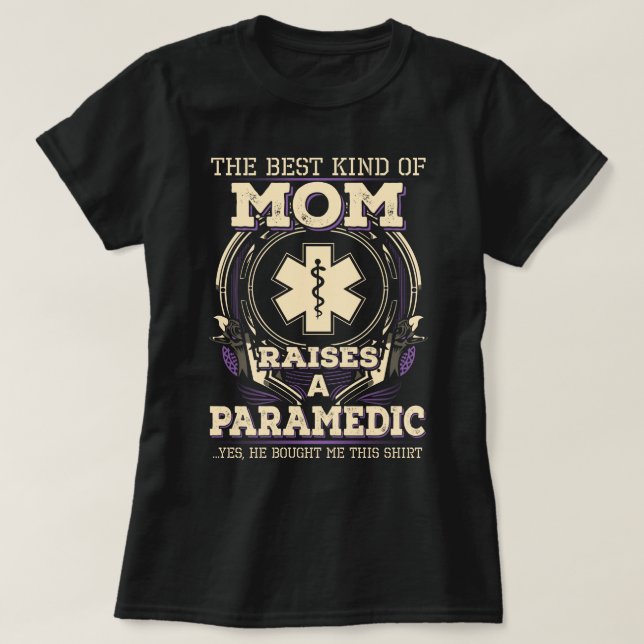Camiseta Orgullosa madre paramédica (Diseño del anverso)