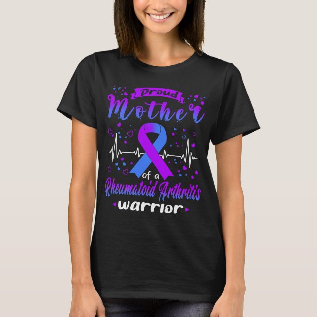 Camiseta Orgullosa Madre Rheumatoide Artritis Guerrera (Anverso)