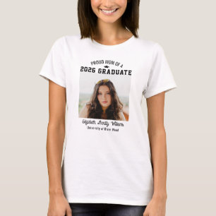 Camiseta Orgullosa Madre Senior Personalizado Año Graduado