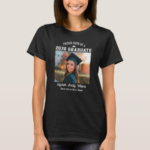 Camiseta Orgullosa Madre Senior Personalizado Año Graduado