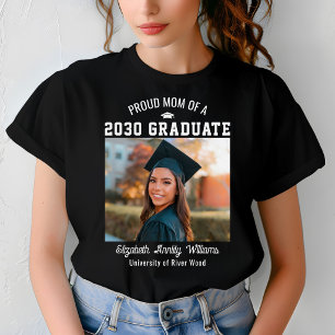 Camiseta Orgullosa Madre Senior Personalizado Año Graduado 
