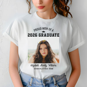 Camiseta Orgullosa Madre Senior Personalizado Año Graduado 