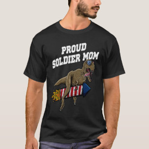Camiseta Orgullosa madre soldadora norteamericana patriota 
