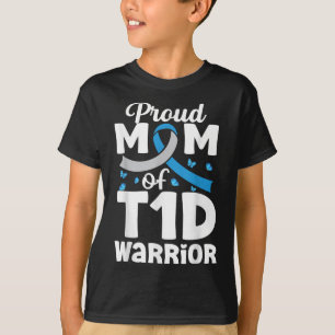 Camiseta Orgullosa Madre T1d Su Lucha Es Mi Lucha Contra La