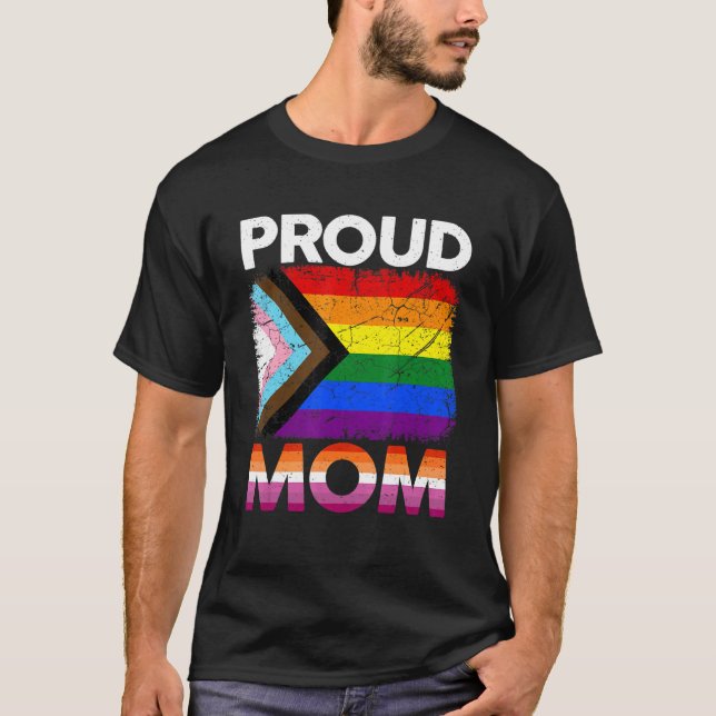 Camiseta Orgullosa Madre Transgénero Orgullo Lesbiana Lgbt  (Anverso)