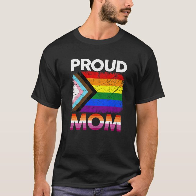 Camiseta Orgullosa Madre Transgénero Orgullo Lesbiana Lgbt  (Anverso)