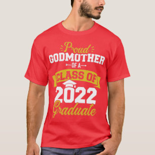Camiseta Orgullosa madrina de clase de egresado g 2022