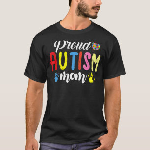 Camiseta Orgullosa mamá Autismo Conciencia Familia Matando 