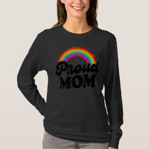 Camiseta Orgullosa Mamá Bandera Lgbt Quien Quiera El Arcoir