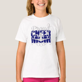 Camiseta Orgullosa mamá con letras azules