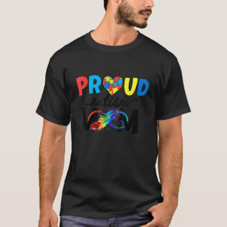 Camiseta Orgullosa Mamá Conciencia del Autismo Familia Comb